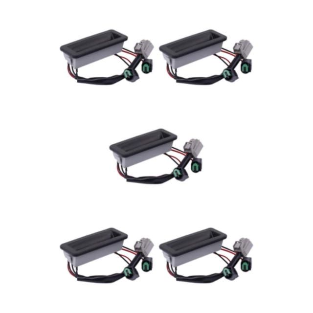 Scienceny Interruptor de botón de liberación de maletero compacto para entrada rápida de coche accesorios de coche interruptor de puerta Type2 NO2