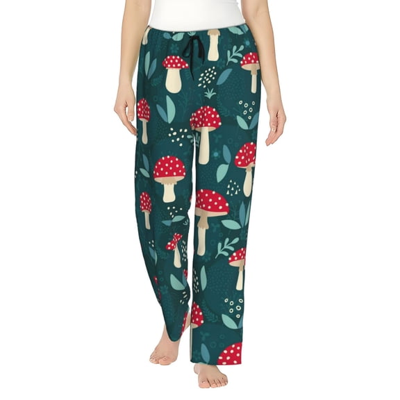 Xecao Amanita Mushroom Women's Straight Lounge Pajama Pants: The Epitome of Relaxed Sleepwear