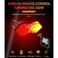 thumbnail image 2 of Bike Turn Signals, Bright Bicycle Turn Signals Front Back, Wireless Remote Control Bike Tail Light, LED Bike Flashlight for Mountain Bike, Bicycle,Scooter, IPX5 Waterproof Bike Accessories - Style 2, 2 of 7