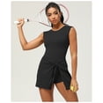 thumbnail image 3 of Top-kevin Womens Tank Tennis Golf Dress with Built-in Bra Shorts Cross Backless Twist Front Hem Athletic Dresses, 3 of 8
