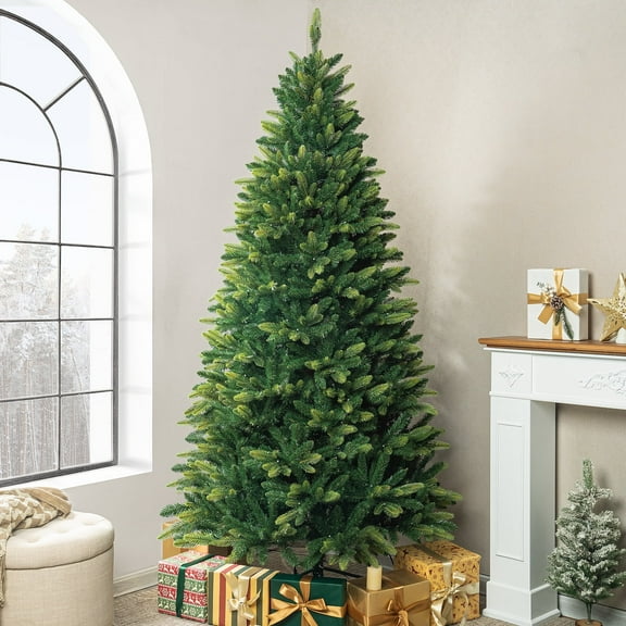 Naomi Home Raynbow Natural Style Christmas Tree-Color:Green,Size:7.5ft