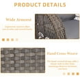 thumbnail image 2 of 7 Pieces Outdoor Wicker Patio Furniture Set, All Weather Patio Conversation Cushioned Sectional Sofa Set with Glider Loveseat/2 Rocking Chairs/2 Rocking Glider/2 Glass Coffee Table, Gray, 2 of 9