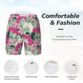 thumbnail image 6 of Picia Orchids Flowers pattern Mens Swim Trunks with Compression Liner Stretch Beach Shorts Quick Dry with Zipper Pockets No-Chafing Board Shorts-X-Large, 6 of 9