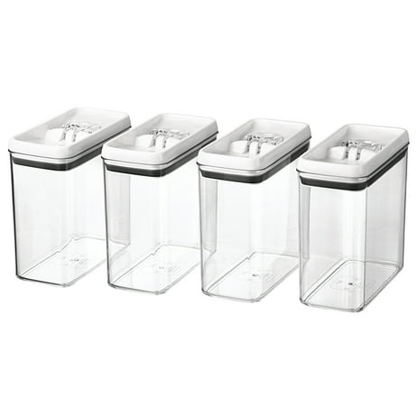 Better Homes & Gardens 4 pack Flip-Tite 11.5-cup Rectangular Food Storage Container
