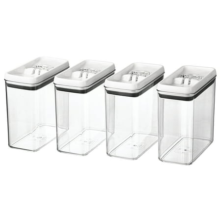 Better Homes & Gardens Canister Pack of 4 - Flip-Tite 11.5 Cup Rectangular Food Storage Container Set