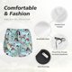thumbnail image 4 of Balery pirate with funny animals Pantalones cortos deportivos para mujer con forro y dos bolsillos, elásticos, para entrenamiento, gimnasio, yoga-Medium, 4 of 7