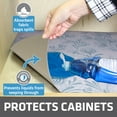 thumbnail image 6 of Drymate XL Under Sink Mat, Waterproof Cabinet Protection Mats for Kitchen & Bathroom, Absorbent Shelf Liners, Slip-Resistant, Non-Adhesive, Machine Washable, Durable (24”x59”)(Light Blue), 6 of 8