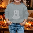 thumbnail image 2 of Rhuody Toddler Tops For Girl Halloween Round Neck Long Sleeve Cartoon Graphic Hallowma Sweatshirt 2-3 Years Grey, 2 of 6