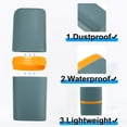 thumbnail image 4 of Unique Bargains 1 Pcs Toothbrush Case Traveling Toothbrush Holders Case PP Gray Blue 20x7.5x5.5cm, 4 of 6