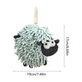 thumbnail image 3 of Kids Sheep Hand Towel Hanging Shape - Soft Absorbent Quick Dry for Kitchen Bathroom, 3 of 6