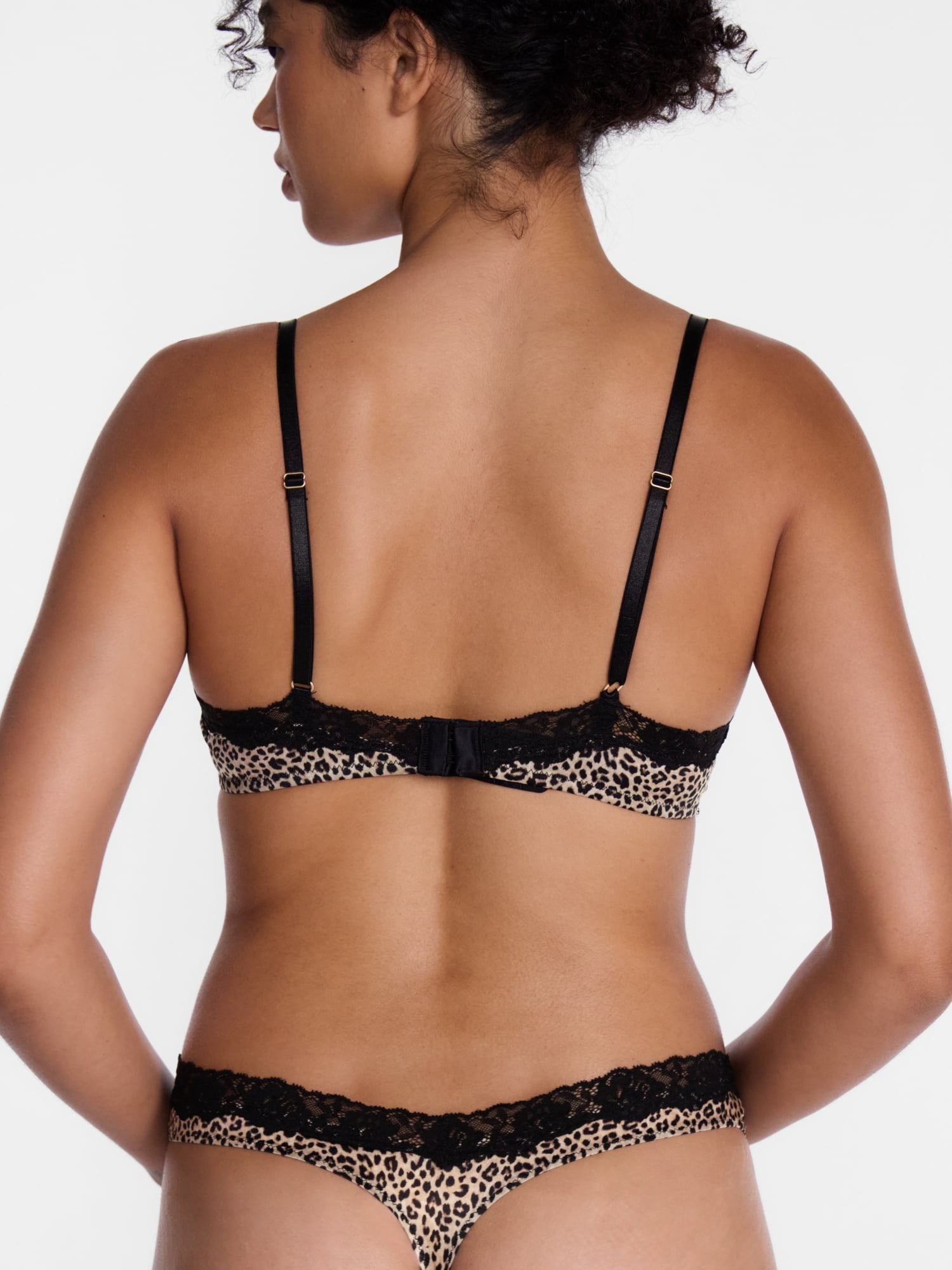 Joyspun Women's Shine & Lace Thong, 3-Pack, XS - XXXL