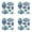 Multicolor 4PCS, variant on Lasers Cloud Wall Stickers Can Be Freelys Combined With Rainbow Lasers Cloud Stickers,One Size,Black