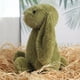 thumbnail image 2 of Juguetes de peluche de conejito de Pascua de 9,8 pulgadas, color verde salvia, peludos y holgados, animales de peluche de conejito de color sólido, peluches de eucalipto difusos para decoración, 2 of 8