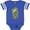 Football Blue and White, variant on Inktastic Giraffe silhouette Boys or Girls Baby Bodysuit
