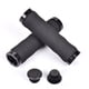 thumbnail image 3 of Par de empuñaduras ergonómicas para manillar de bicicleta BMX MTB de aleación de aluminio con bloqueo (negro), 3 of 5