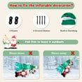 thumbnail image 6 of Costway 8.7FT Inflatable Christmas Tree with Santa Claus & Snowman & Penguin Blow-up Xmas Decoration w/Multicolor Disco Light, 6 of 10