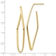 thumbnail image 2 of Diamond2Deal 14K Yellow Gold Polished Post Dangle Earrings for Women (L- 2.23 inch, W- 0.78 inch), 2 of 6