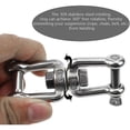 thumbnail image 5 of Double Ended Swivel Hook M8 Heavy Duty 360° Rotating Hook Stainless Steel Hanging Accessory with Removable Buckles for Gym Sandbag Rope Hammock Chair, 5 of 5