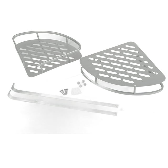 Corner Shower Caddy,2Pcs Shower Corner Organizer Shower Corner Caddy Corner Shower Shelves Optimal Efficiency