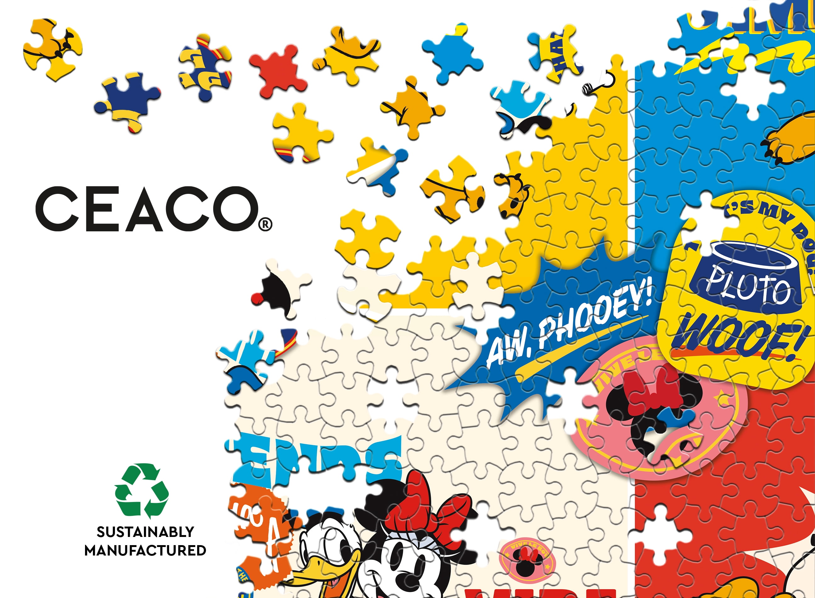 Ceaco Disney Mickey Mouse and Friends Collage 1000-Piece Interlocking Jigsaw Puzzle for Children Ages 14+