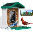 thumbnail image 1 of Comedero para pájaros Niuberber con cámara, IA de identificación de aves y energía solar, 1,6 L, 1 of 8