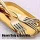 thumbnail image 3 of Althee 100 Piece Gold Plastic Forks - 7.4inch Gold Forks Disposable - Gold Plastic Silverware, 3 of 5