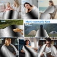 thumbnail image 5 of Black Grey White Cooling Blanket,Lightweight Breathable Summer Throw Blanket with Double Sided Cold Effect,Farmhouse Ombre Color Modern Simple Picnic Blankets Bed Sheet for Hot Sleepers 30"x40", 5 of 8