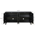 thumbnail image 2 of Grande Armoire de Rangement avec Poignée en Métal Adaptée pour Salon, Cuisine, Entrée (Noir), 2 of 8