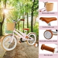 thumbnail image 4 of 16 Inch Girls Boys Bike for 4-9 Years Old Toddlers and Kids, Kids Bike with Training Wheels, Basket, Dual Brake, Retro Style Children Bicyle, 4 of 6