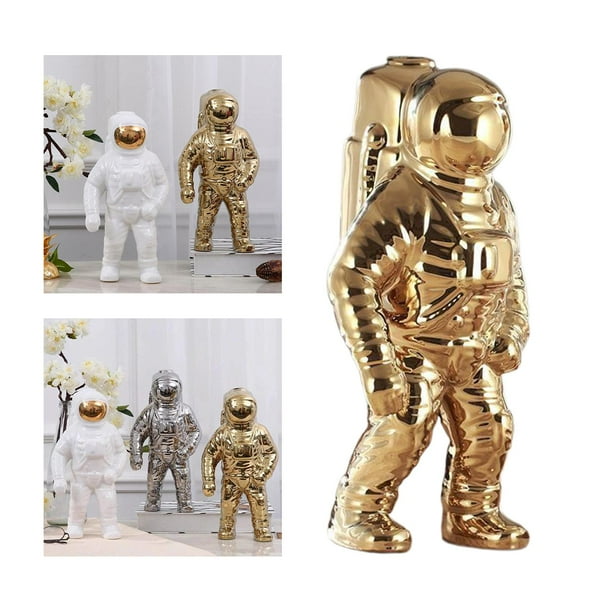 Figurita de astronauta de cerámica Colco dorado