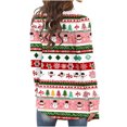 thumbnail image 4 of Cárdigan de manga larga para mujer, moda informal, blusa con estampado navideño, abrigo para mujer, 4 of 6