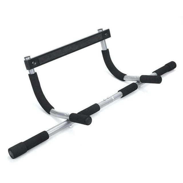 Hearth & Gear Bar For Doorway | Thickened Steel Max Limit 350 Lbs Upper Body Fitness Workout Bar| Grip Strength For Doorway | Indoor Chin Up Bar Fitness Trainer For Home Gym Portable Yoga Mat Strap