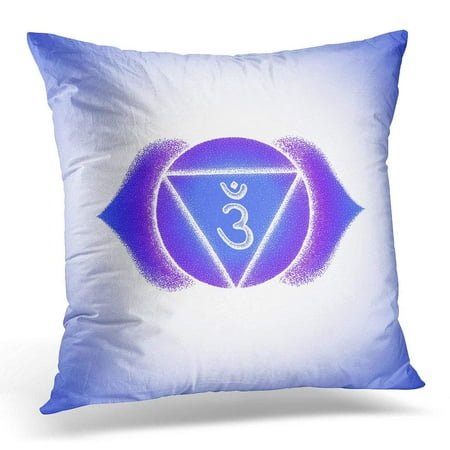 BSDHOME Third Eye Ajna Sixth Chakra Sanskrit Seed Mantra Om Hinduism  Syllable Lotus Petals Dot Work Tattoo White Pillow Case Pillow Cover 18x18  inch | Walmart Canada