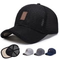 thumbnail image 2 of POINTERTECK Mesh Baseball Cap Golfs Trucker Hat Breathable Snapback Visor Mesh Plain for Outdoor New, 2 of 10