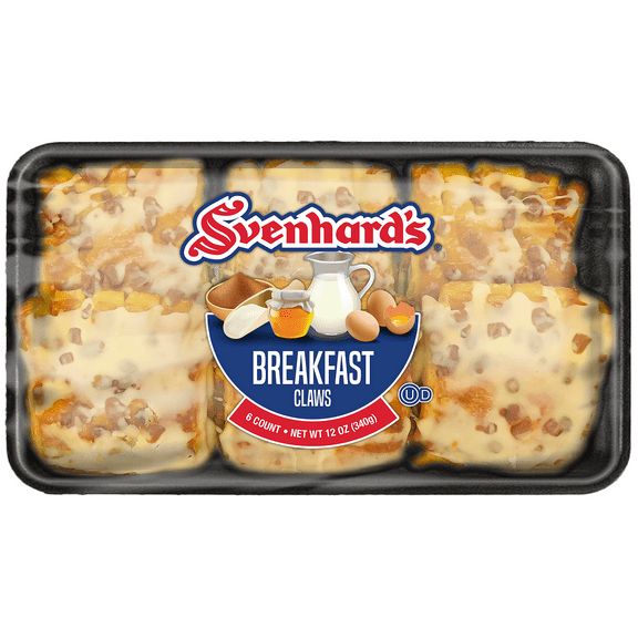 Svenhard's Breakfast Claw Pastries, 12 oz, 6 Count