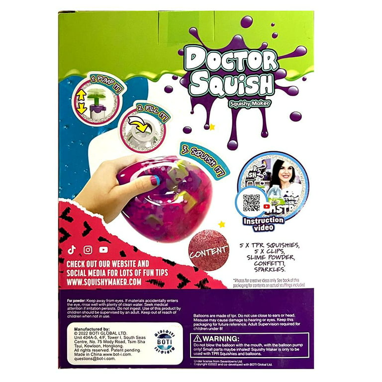 Doctor Squish Squishy Maker Refill Pack Confetti Sparkle Slime Kids Craft  Mighty Mojo 