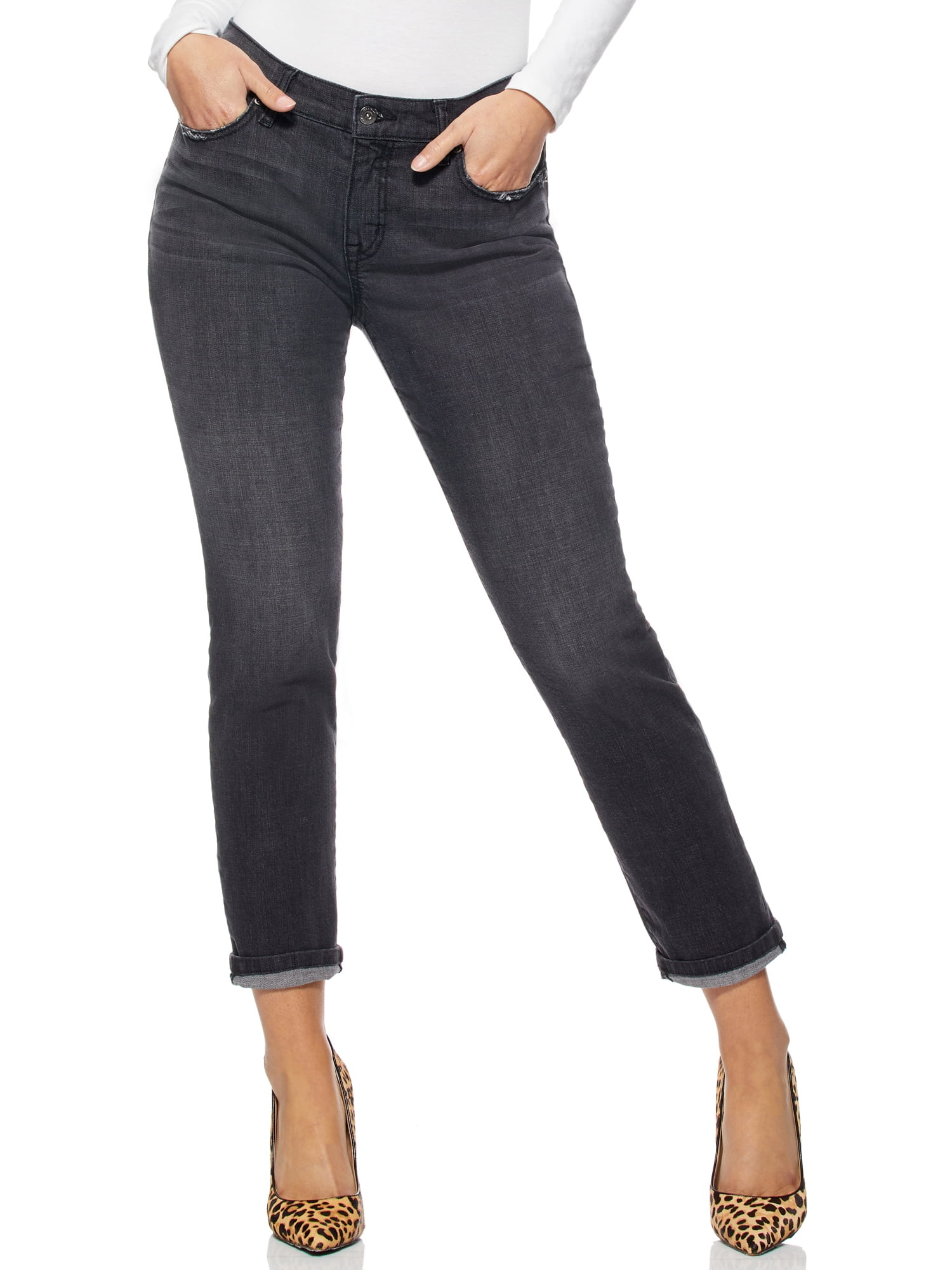 women's rolled cuff jeans