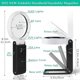 thumbnail image 1 of 25X 6X Lighted Reading Magnifier Magnifying Glass with 6 LED 2UV Light Handheld Magnifier Desk Stand, 1 of 4