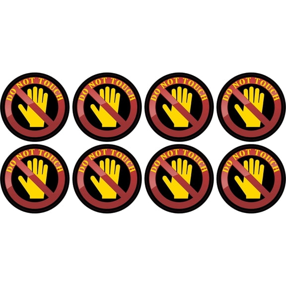 StickerTalk Do Not Touch Stickers, 1.5 inches x 1.5 inches