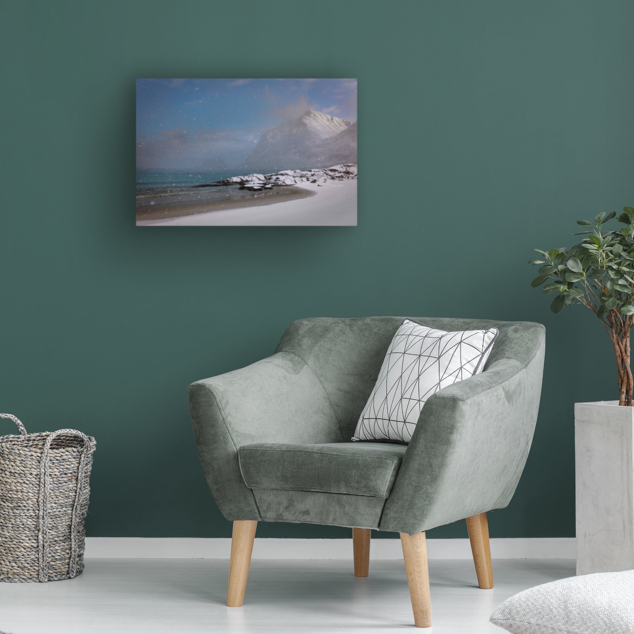 Canvas Wall Art - Adrian Popan 'Lofoten Mood' Wall Art for Living Room, Bedroom, or Office Décor by Trademark Fine Art - 24 x 16 Inches