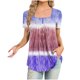 thumbnail image 1 of Blusas de Manga Corta para las Mujeres, Blusa de Camiseta Suelta Casual Hecha de Tela Cómoda para Todo el Uso Diario de Temporada, Blusas para las Mujeres Casual, 1 of 4