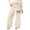 Beige, variant on REDARER Girls Soft Jogger Pants with Bow Print Elastic Waist Casual Athletic Pants for School and Play,12-13 Years
