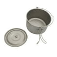 thumbnail image 4 of Pot en Titane Ultraléger avec Couvercle et Poignée Pliable Camping Randonnée Pique-Nique, 4 of 7