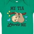 thumbnail image 4 of Inktastic My Tia Loves Me with Sloth and Hearts Boys or Girls Baby Bodysuit, 4 of 5