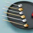 thumbnail image 4 of Xingzhi 8 Pieces Stirring Spoon Drink Stirrer Round Flatware Tableware Dessert Silver 17cm 1Set, 4 of 6