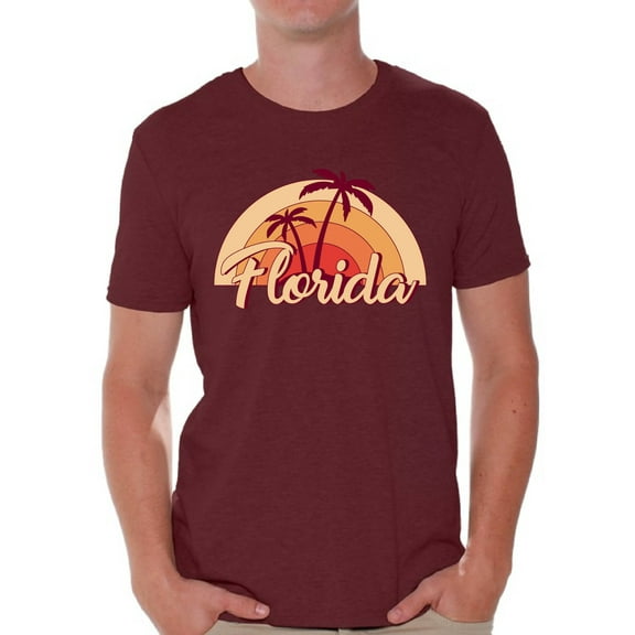 Florida T-shirts for Men - FL State USA - Graphic Novelty Souvenir Gift