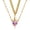 Gold sword & pink heart, variant on Heart and Sword Couple necklace - Knight and Princess Necklace - Romantic Matching Jewelry Christmas Valentine New Year's Day Birthday Gift for Women Men