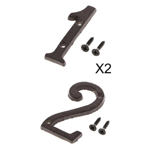 2 uds número DIY de la de la de la DIY manualidades casa símbolo licencia puerta decoración