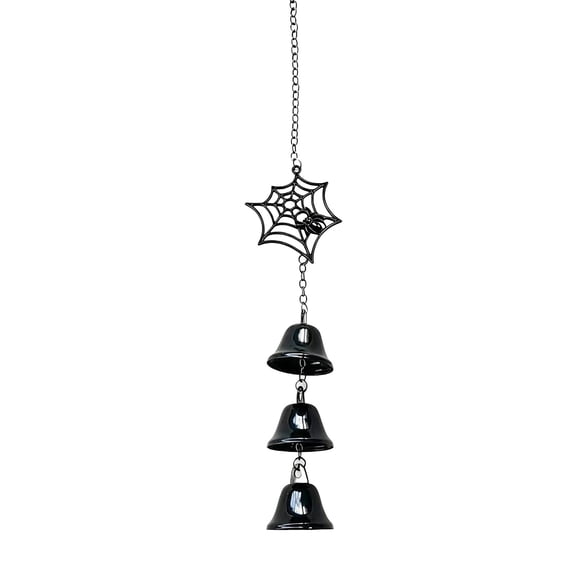 Fall Thanksgiving Halloween Decoration for Home Indoor Outdoor Clearance Under $15.00! Halloween Black Wind Chime Metal Decoration Pendant