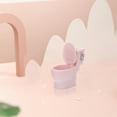 thumbnail image 4 of WORGEOUS Inodoro para casa de muñecas, Mini inodoro con descarga, casa de muñecas de juguete, baño en miniatura, 4 of 7